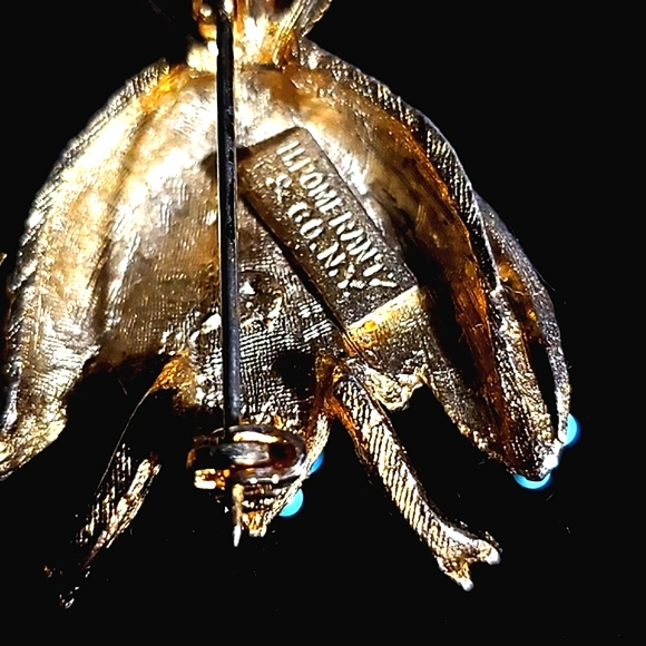 1940s H Pomerantz Co NY Bug Brooch - Picture 4 of 4